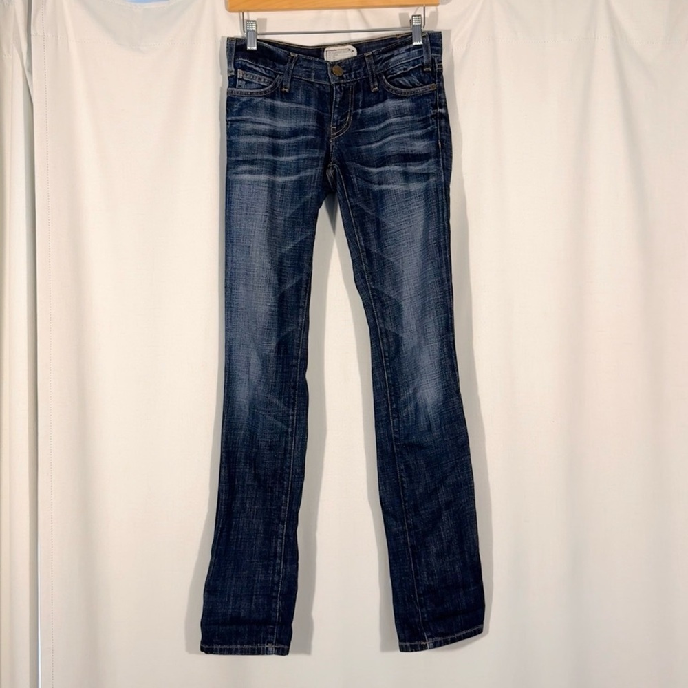 Current/Elliott Low Rise Slim Straight Jeans